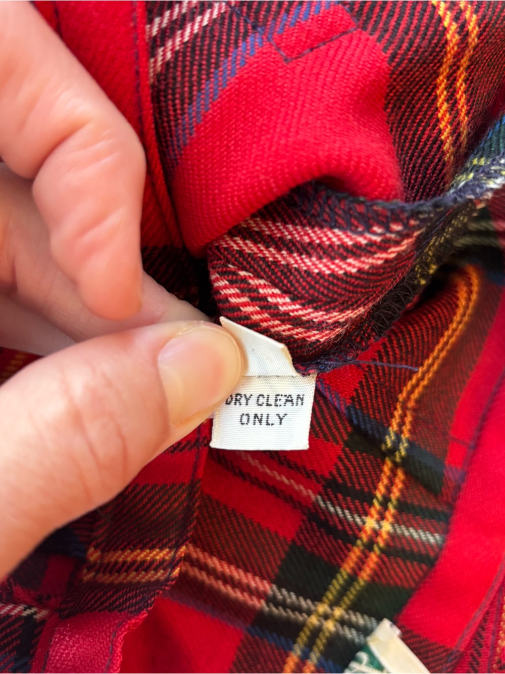 Vintage LL Bean plaid wrap skirt | size small - Picture 7 of 7